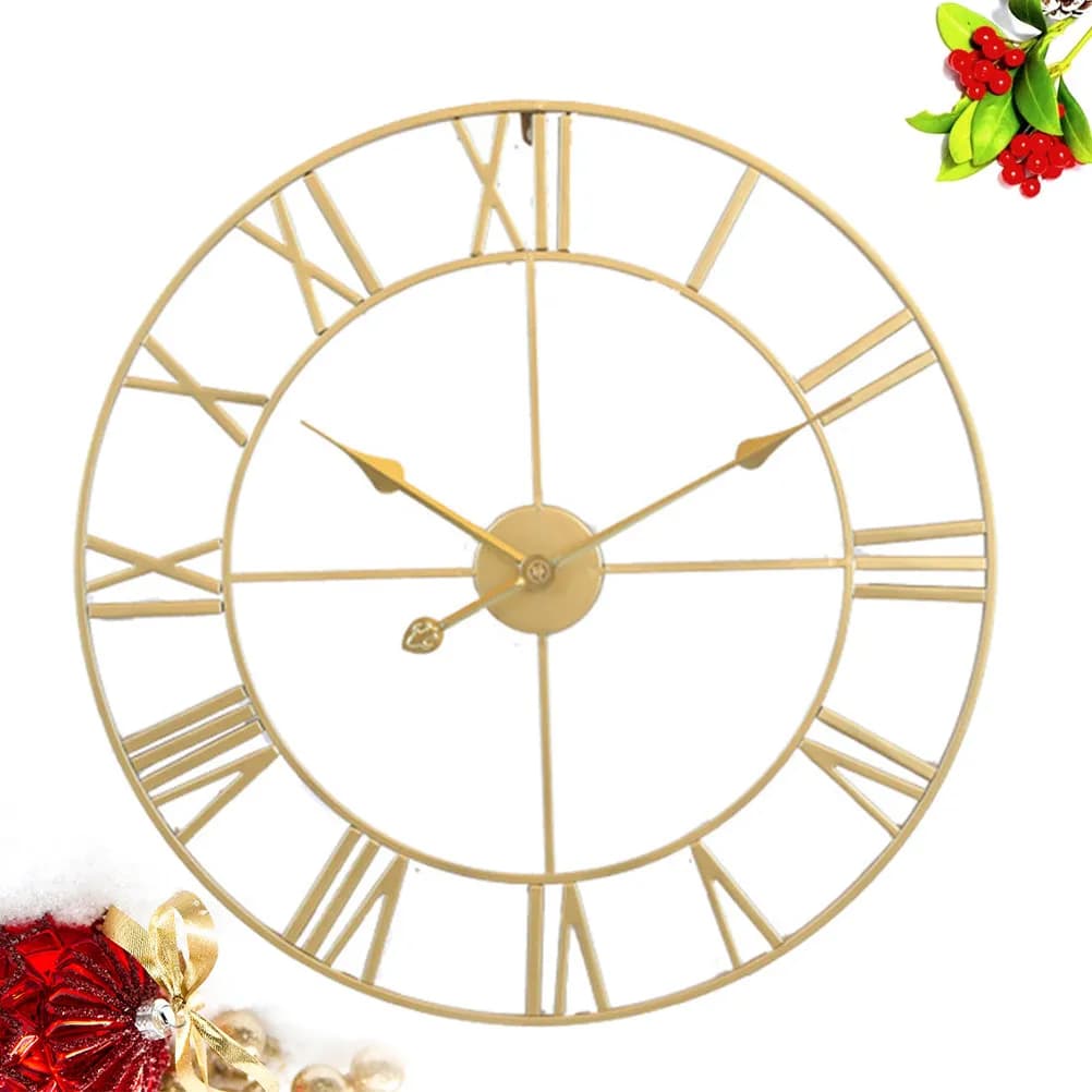 Elegant and Silent Wall Clock, Creative Design, High Precision Movement, Rumorless Operation, Living Room Decoration and Studio