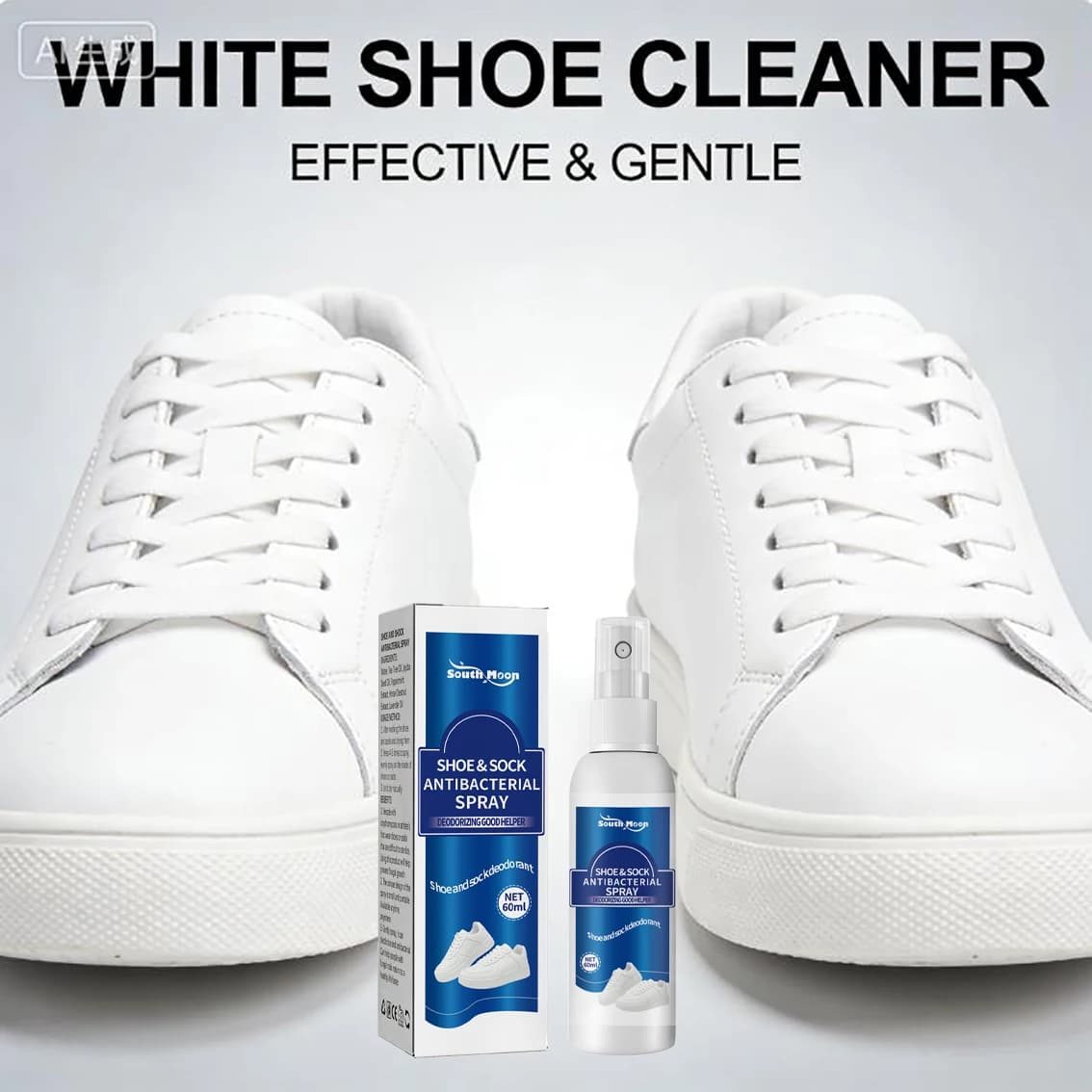 Spray deodorante per scarpe e calzini, batteriostatico, elimina gli odori, asciuga e profuma le scarpe sportive