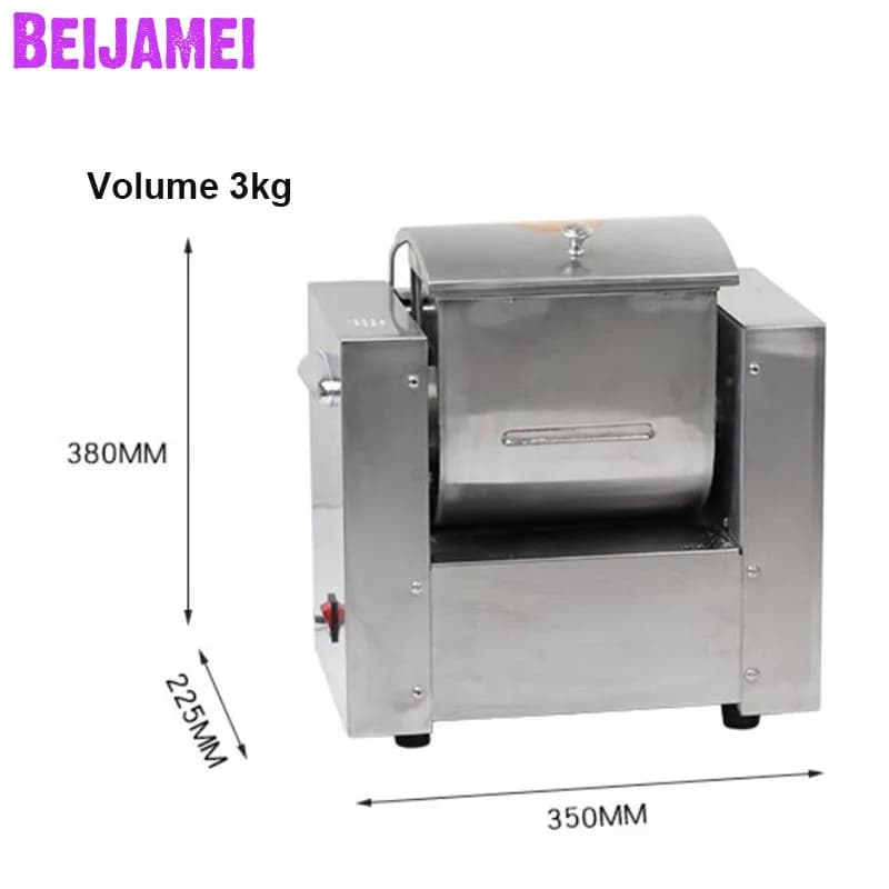 BEIJAMEI Impastatrice Automatica 220v Commerciale Farina Miscelazione Mescolando Pasta Elettrica Pane Impastatrice Per Uso Panificio