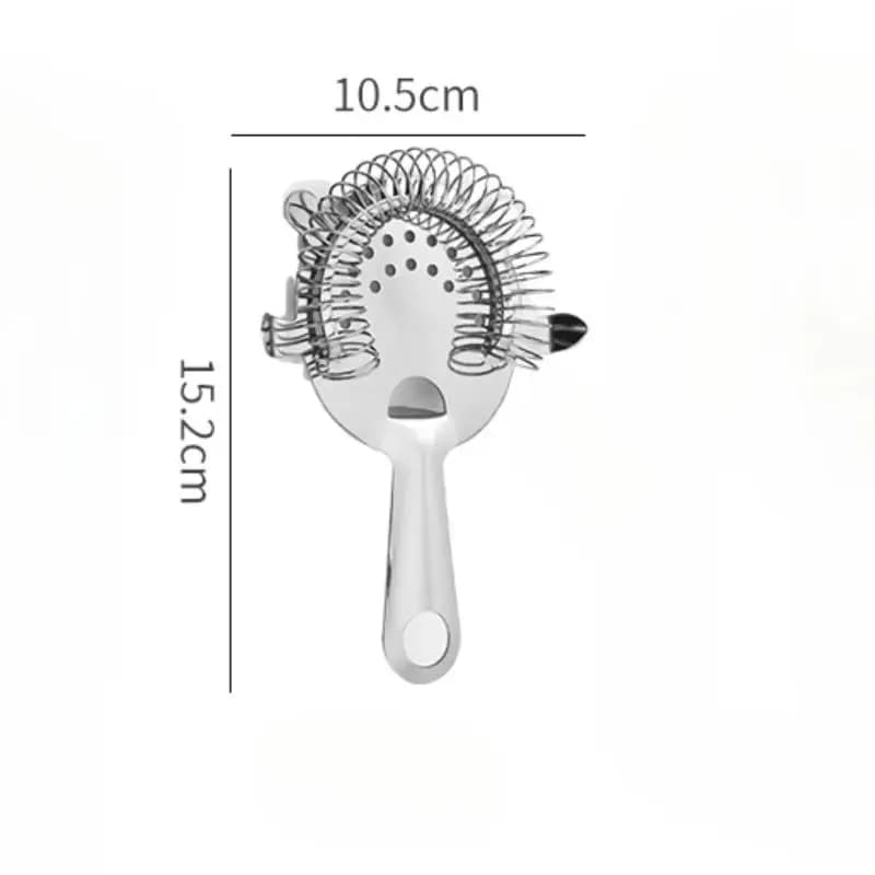 HOT!Stainless Steel Cocktail Strainer, Bar Drink Strainer With High-Density Spring, Bar Tools Cocktail Shaker Accessories