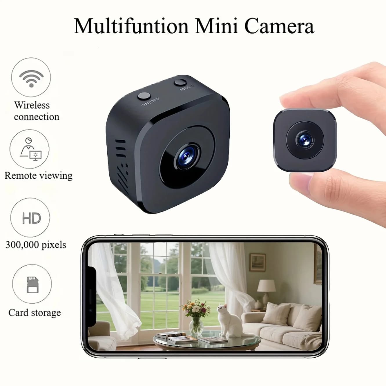 1920 * 1080P Mini telecamera HD WiFi Monitoraggio wireless Protezione di sicurezza Monitor remoto Videocamere Video sorveglianza Smart Home