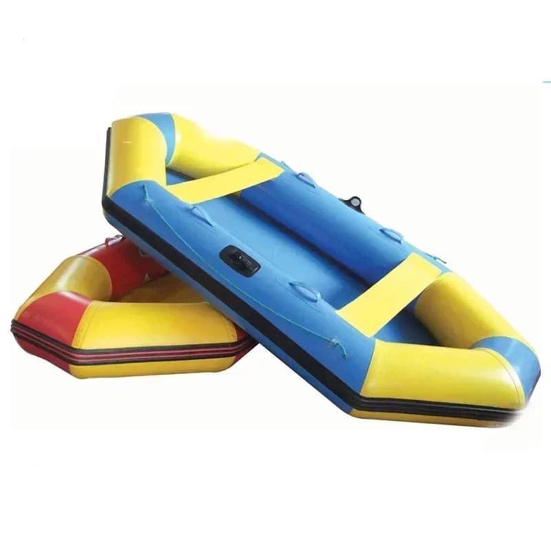 Kayak gonfiabile in tessuto PVC Barche a remi per navi da pesca con barca a remi per 2 persone