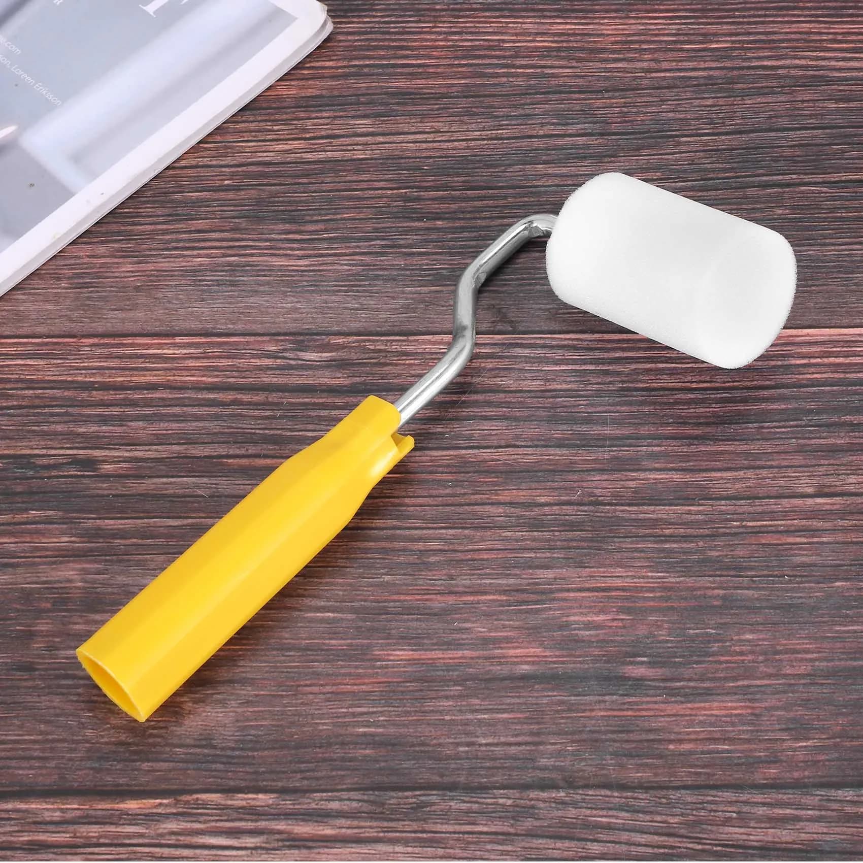 6Pcs Mini Foam Paint Roller Painting Decorating Kit 2 Inch Small Paint Roller Tray Set For Wall Painting Repair Brush-ABQU