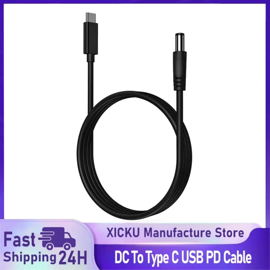 Nuovo DC a Tipo C USB PD 9V 12V 15V 20V 5.5x2.1mm 2.5 Cavo di Alimentazione per Router Wireless Laptop LED Strip Altoparlante CCTV Camera