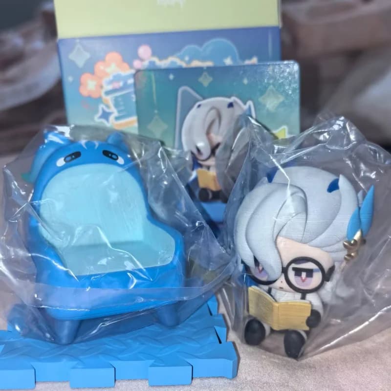 Official Genuine Genshin Impact Childhood Dreams Series Wanderer Figure Blind Box Pvc Anime Figures Collectible Desktop Ornament
