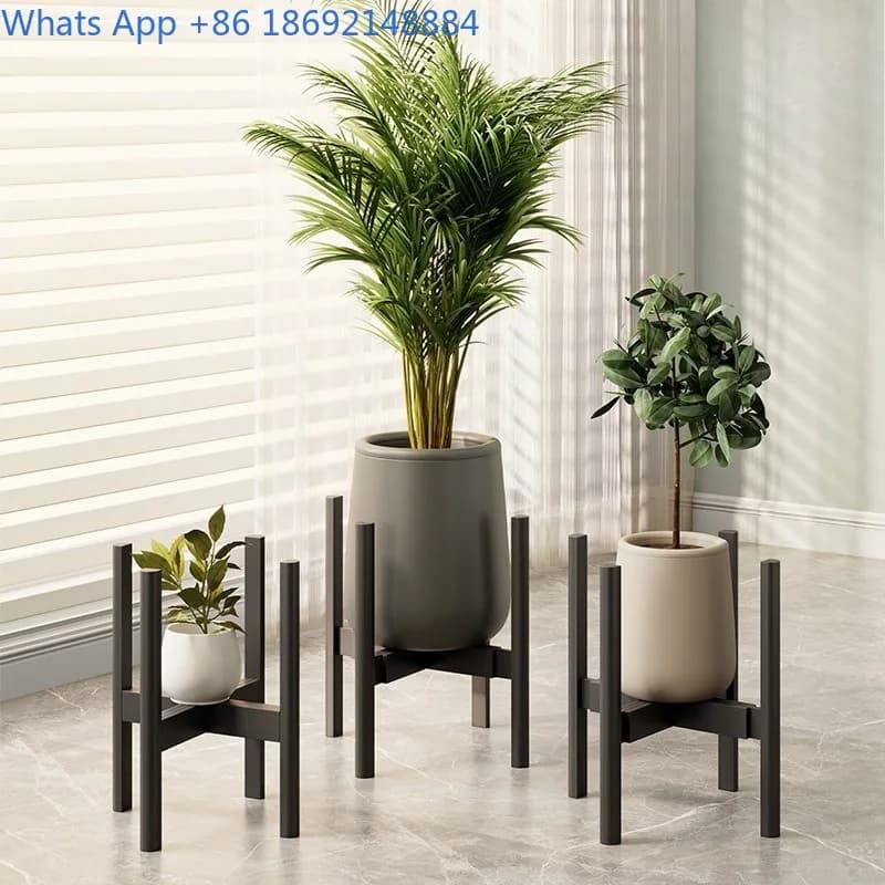 Supporto per Fiori da Terra per Soggiorno, Scaffale Portaoggetti, Espositore per Piante da Balcone, Porta Succulente Mobile, Supporto per Vasi di Fiori
