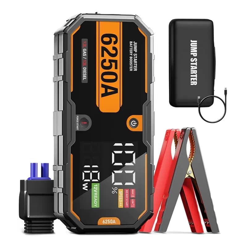 AYHF Avviatore di Emergenza per Auto 6250A, Avviatore Batteria 12V PD65W 26000mAh, Batteria per Auto 13L