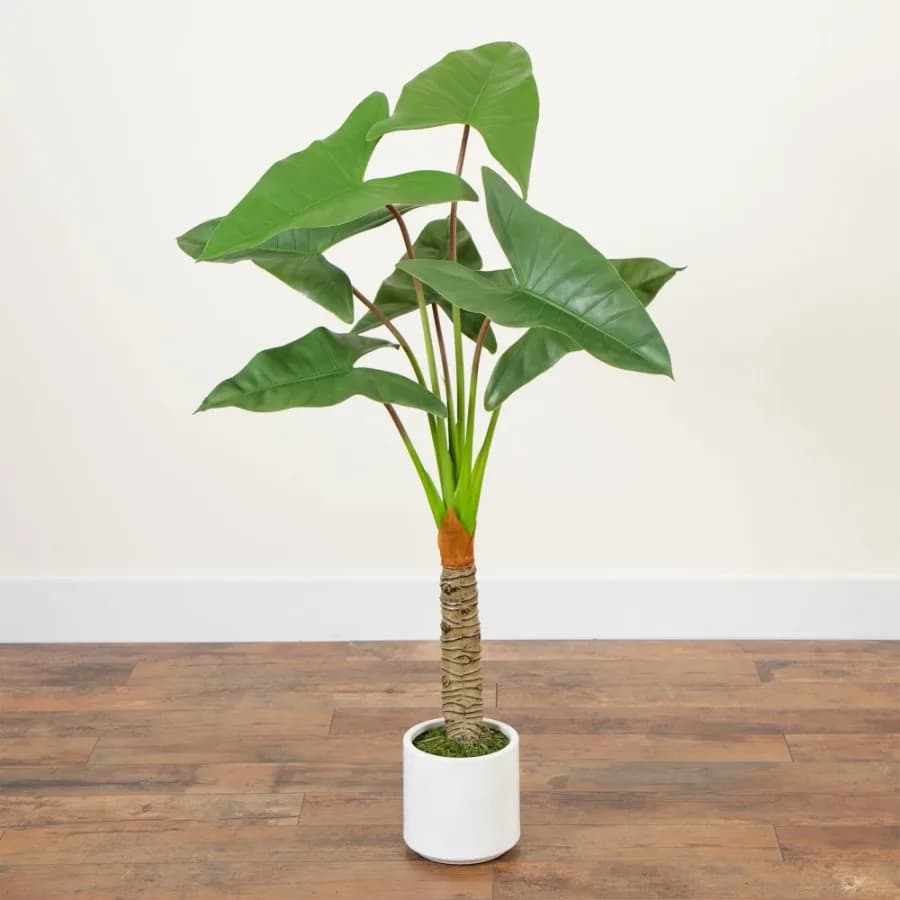Philodendron Artificial Plant with Planter - 4.5'