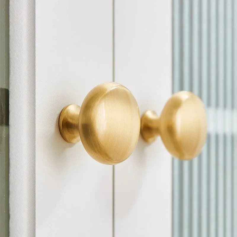 Maniglie per cassetti in bronzo, ferramenta per mobili, maniglie per porte dell'armadio, porte dell'armadio, porte dell'armadio, maniglie dorate a foro singolo