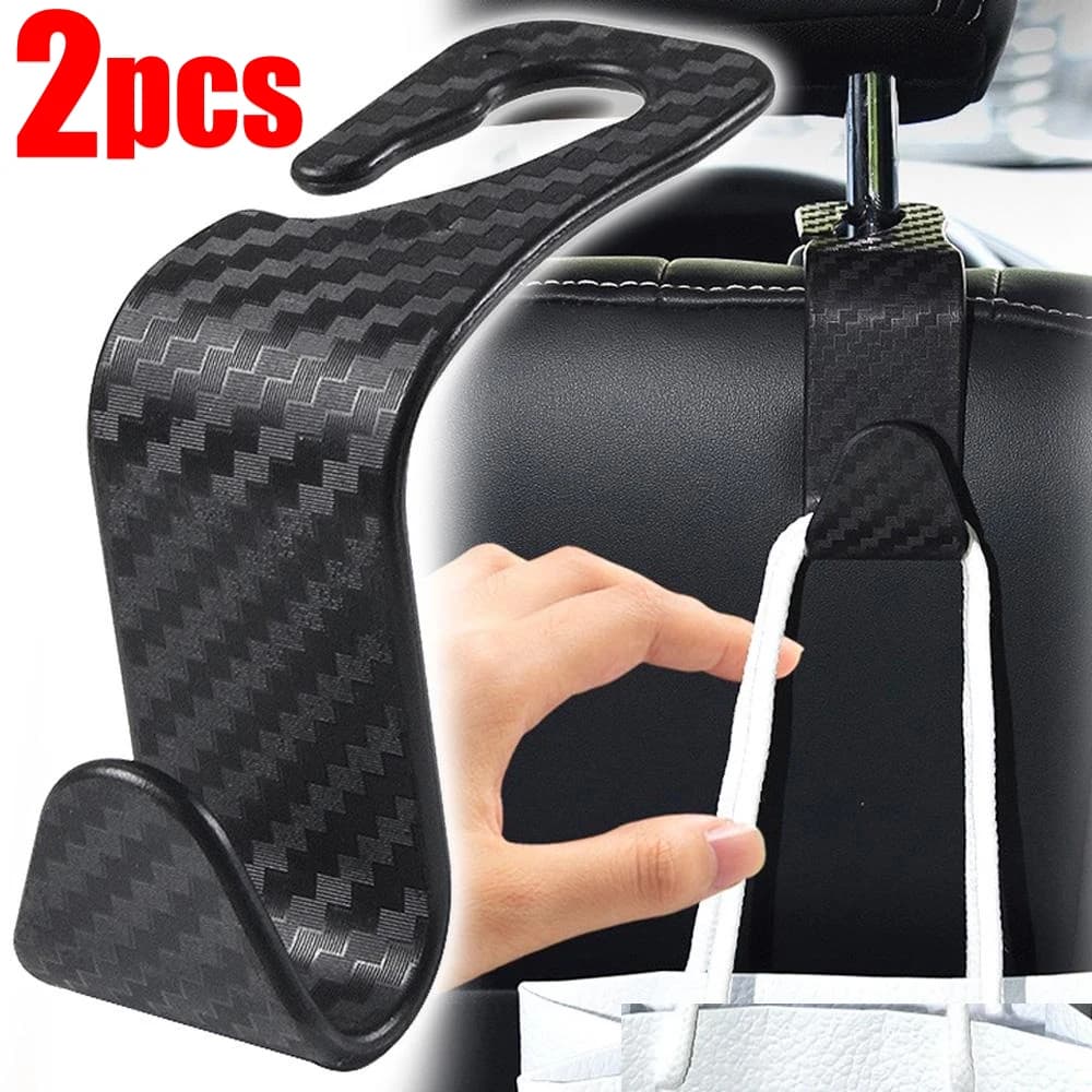 1/2 pz ganci sedile Auto poggiatesta gancio Auto universale veicolo sedile posteriore Organizer supporto Auto gancio di stoccaggio accessori interni