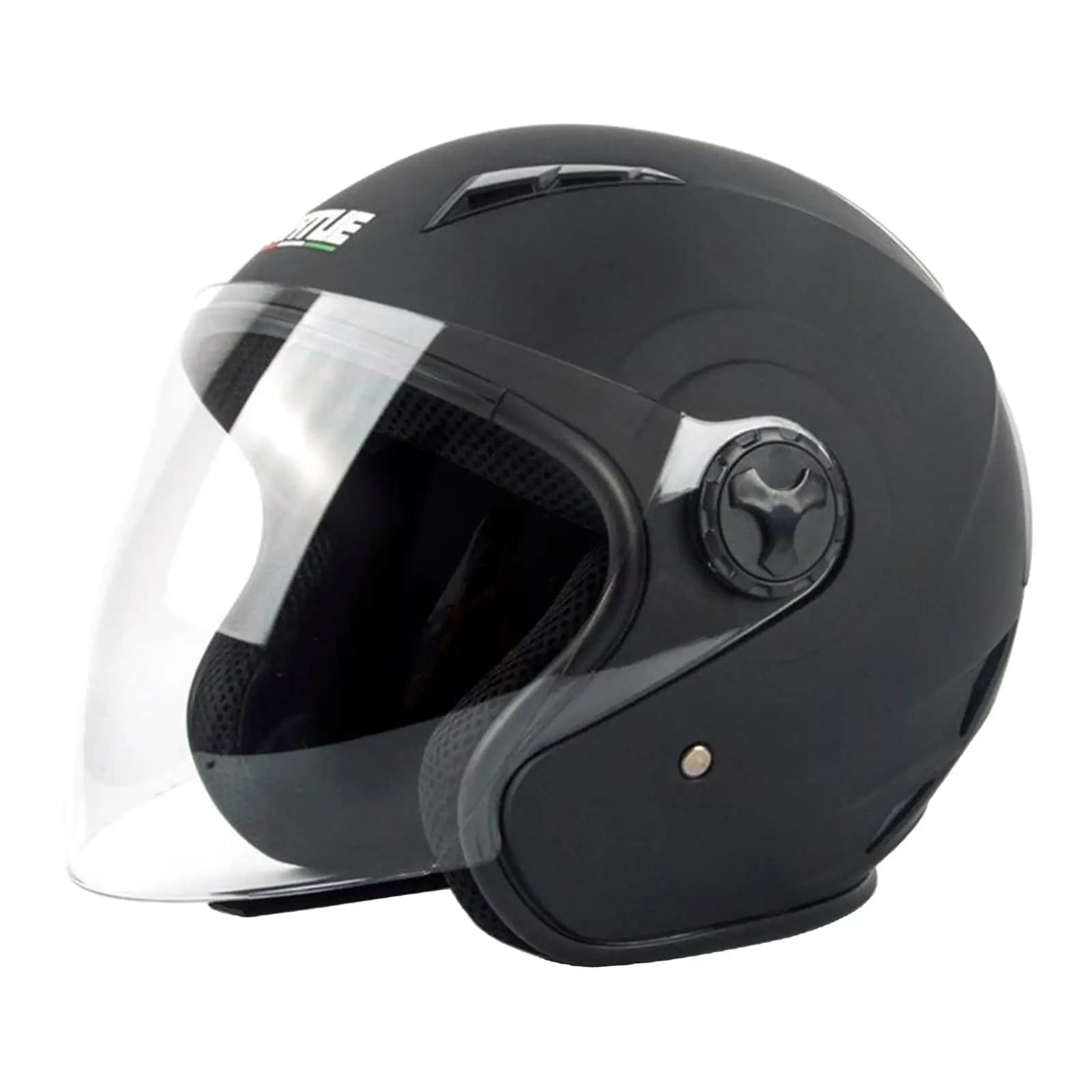 Caschi per Moto e Biciclette Elettriche, Casco Aperto con Visiera Trasparente per Uomo e Donna, Estivo per Scooter e Moto