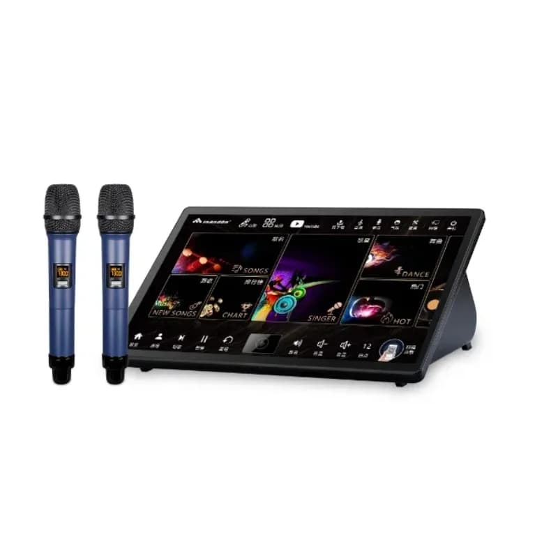 InAndOn Lettore Karaoke 15.6 pollici 1T 4in1 Uscita 4k Sistema Ktv domestico a prezzi accessibili Sistema KTV con selezione di canzoni intelligenti Macchina per karaoke