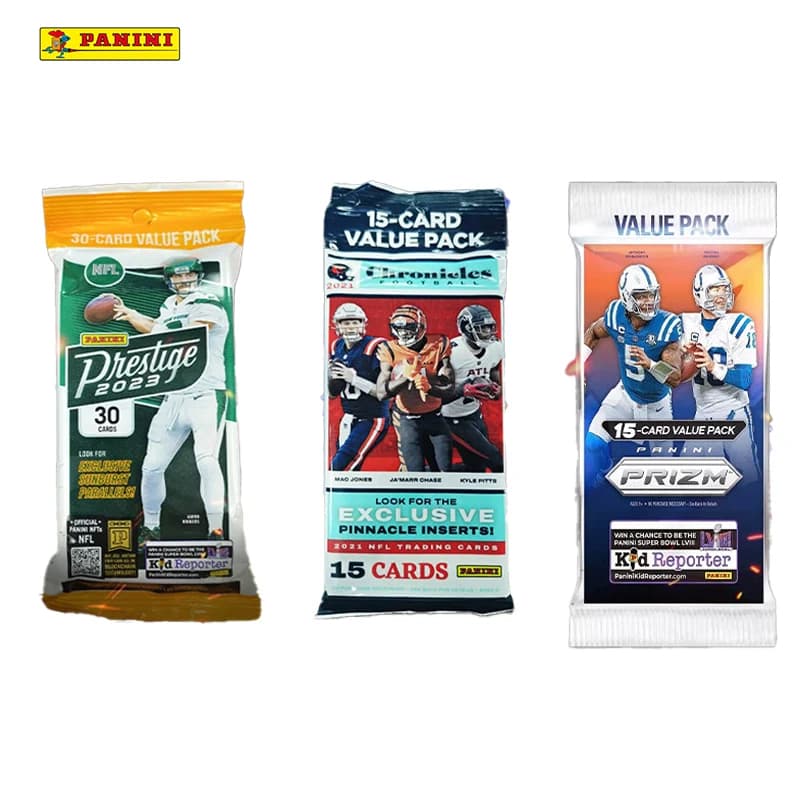 2023 Panini Prizm NFL Football Pack Box Value Pack Carte Collezionabili Fat Pack