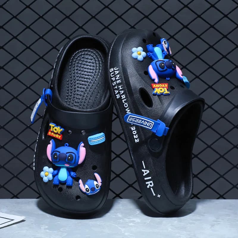 Le nuove pantofole con testa della serie Cartoon Stitch per coppie sono scarpe casual super leggere antiscivolo e versatili per regali per uomini e donne