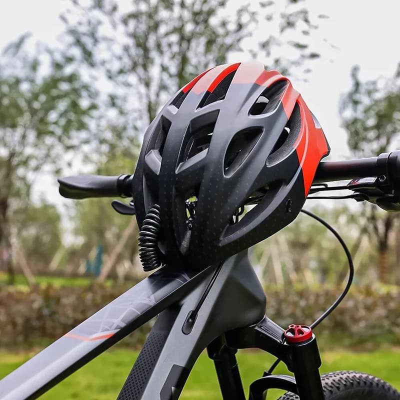 Lucchetto Antifurto Portatile ESLNF con Cavo in Acciaio e Password per Bicicletta, Moto, Bagagli e Casco