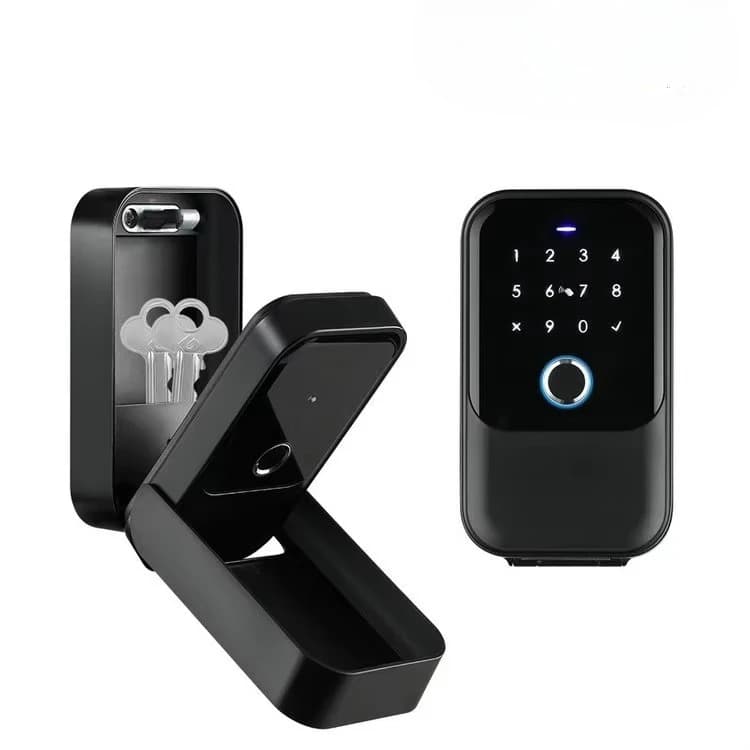 Cassetta di sicurezza per chiavi intelligenti di sicurezza sicura per chiavi per auto in lega di zinco montata a parete per uso esterno IP65