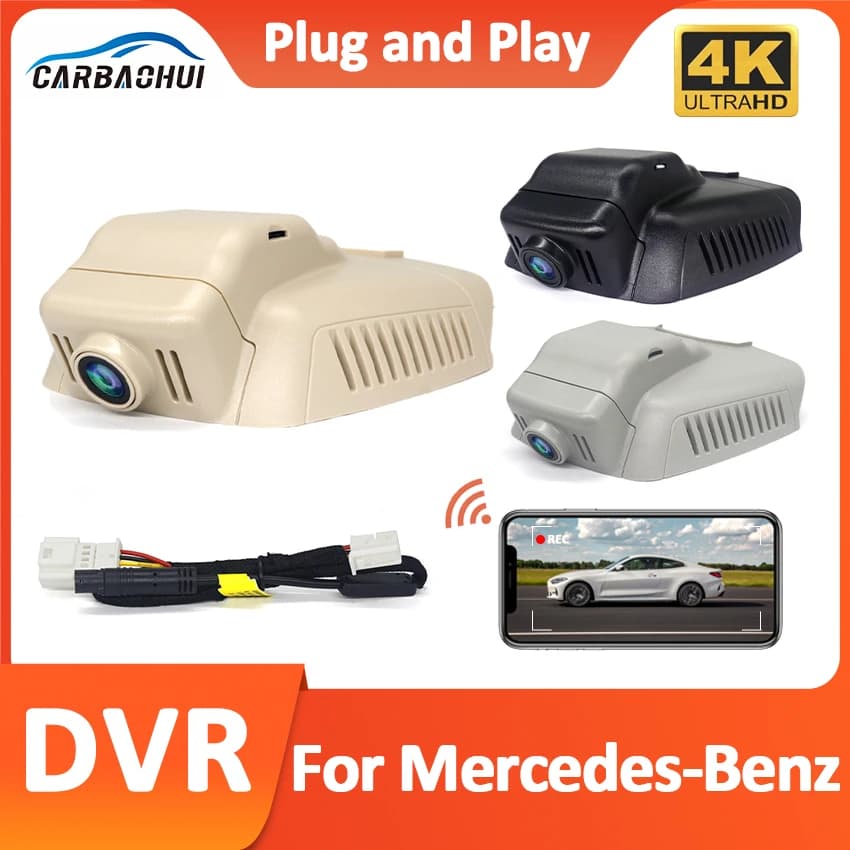 Registratore DVR per auto Plug and Play 4K UHD per Mercedes Benz serie E Configurazione bassa E220 E280 E220 E220d E250 GLS W204 W212