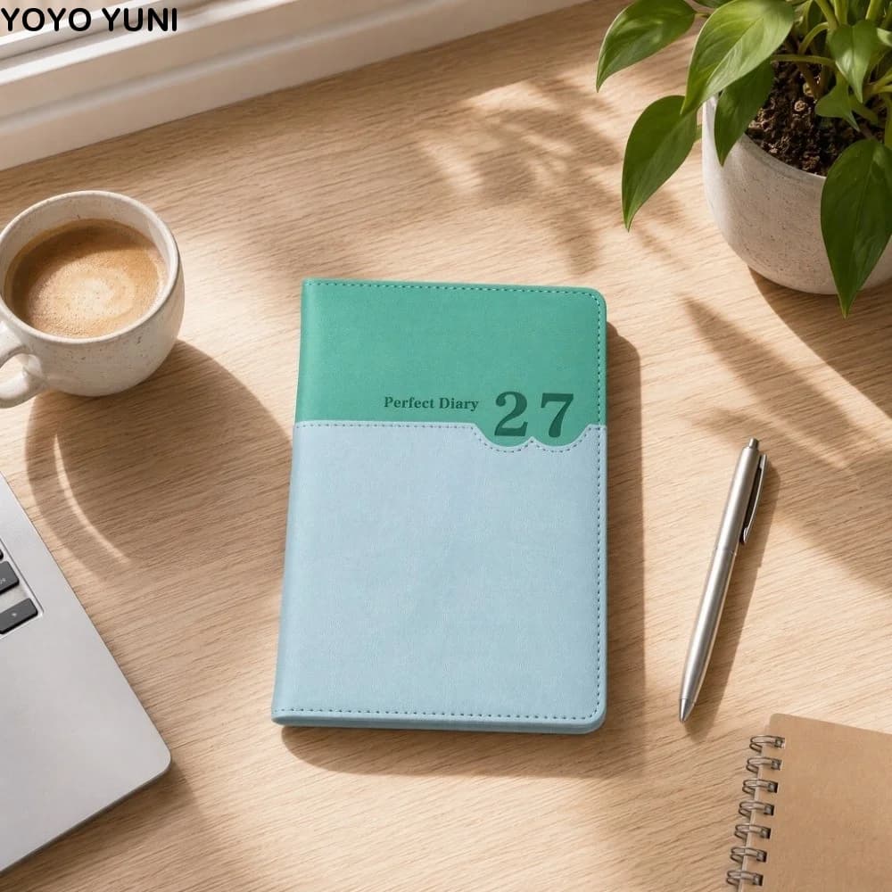 Office Work Planner 2027 Schedule Planner Notepad 320 Pages Diary Writing Pads A5 Agenda Planning Notebook PU Leather Cover