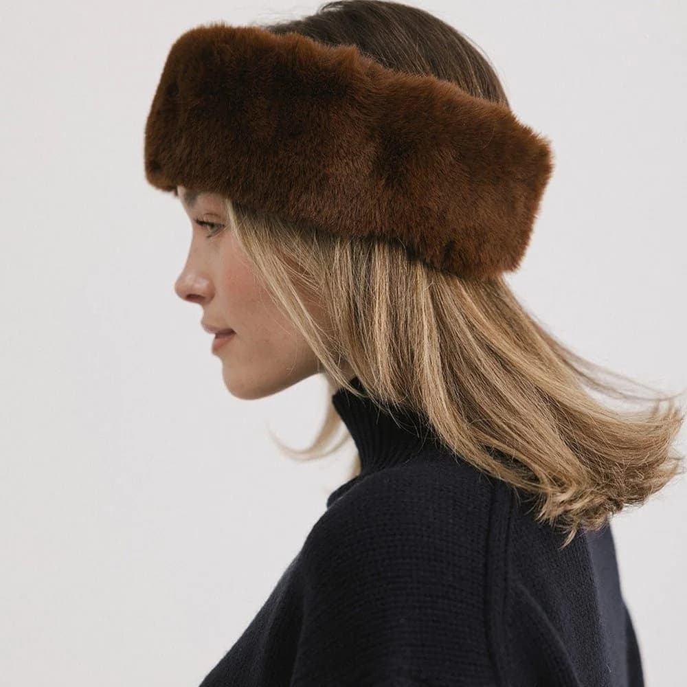 1pc Autunno Inverno Peluche Pelliccia Fascia per Le Donne Soffici Elastici a Prova di Freddo Fasce per Capelli Anello da Viaggio All'aperto Carino Lady Cappello Caldo