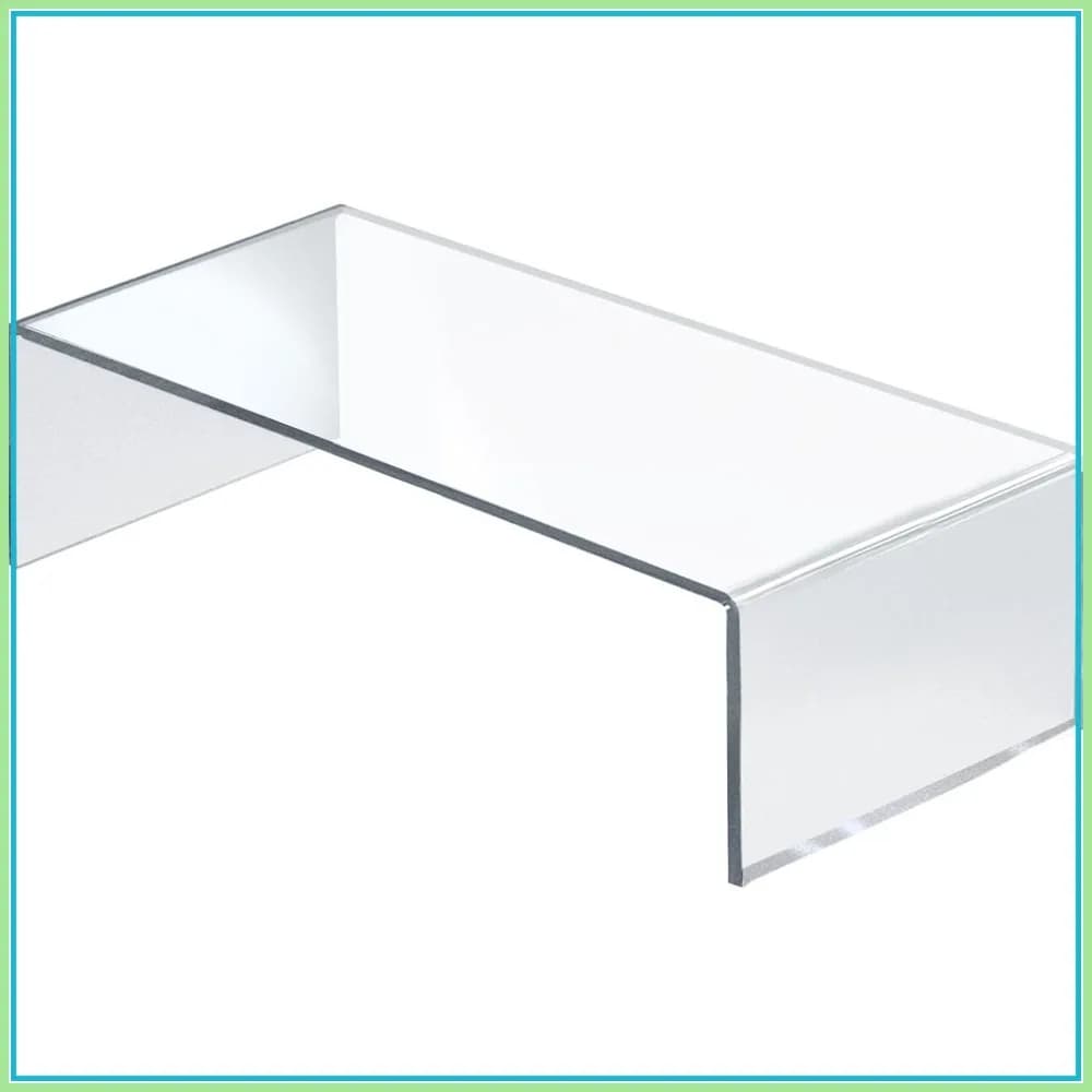 Supporto per Laptop in Acrilico, Rialzo per Computer da Scrivania, Supporto per Monitor, Organizzatore per Armadio, 15"x7.75"x4.5"