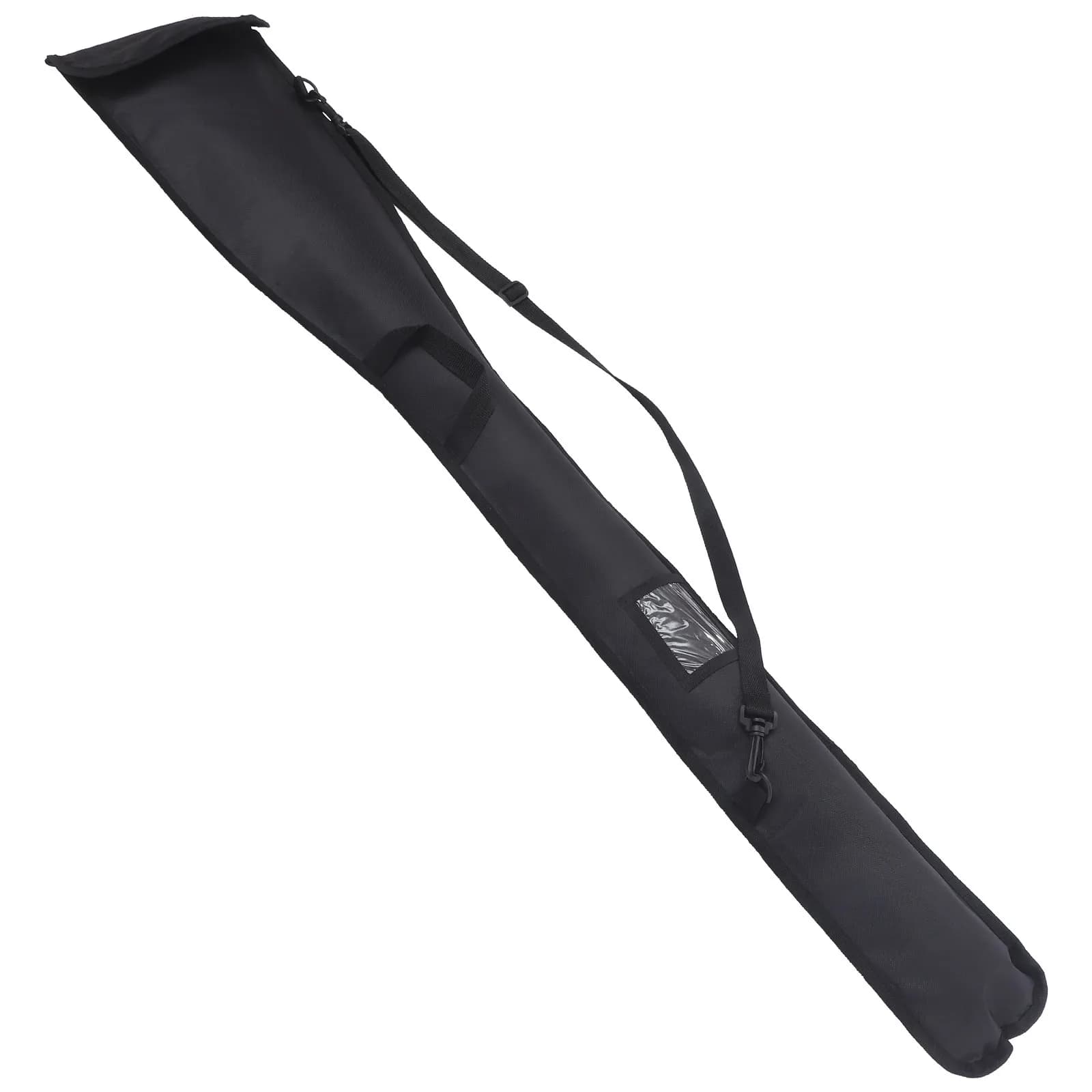 Borsa Nera Pieghevole per Pagaia da Kayak con Tracolla Regolabile, Borsa Portatile per Conservazione Pagaia, Porta Canoa per Esterni, Accessorio per Nautica