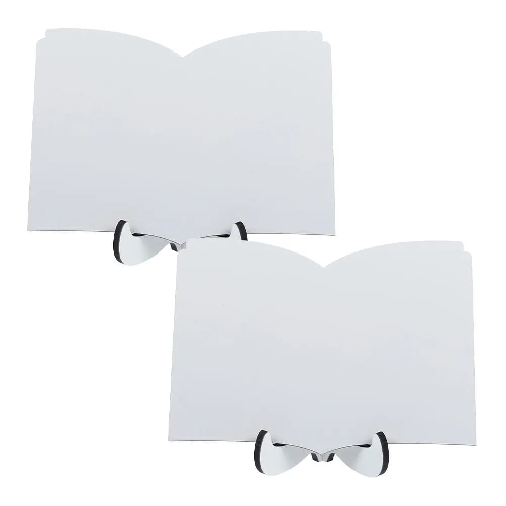 2 Pieces White Frame in Sublimation Wood, Vacuum Frame for Photo Fai-da-te, Craft Supply Home Office and Gifts