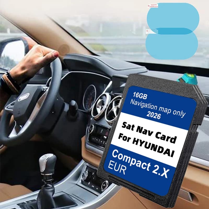 GPS per Hyundai Tucson H1 i20 Santa Fe Grand Santa Fe, Aggiornamento Veicolo 2026, Scheda SD SAT NAV, Mappe GPS per Navigazione UE Russia Turchia