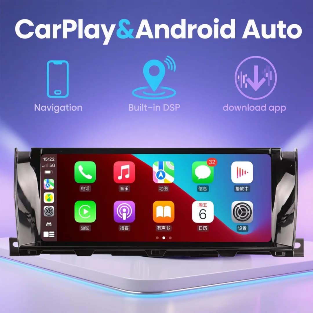 Lettore multimediale per auto con schermo da 10.25 pollici per Rolls Royce Ghost 2010 - 2018 Wireless CarPlay Navigazione GPS Autoradio Video stereo
