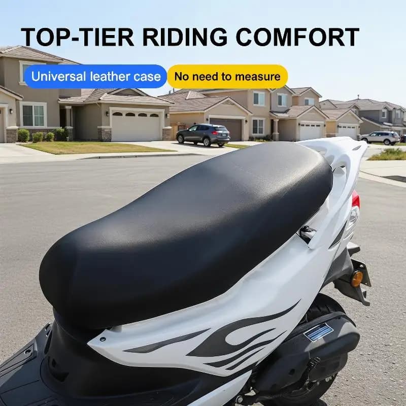 Coprisedile per moto, impermeabile, traspirante, in pelle, con cuscino in rete 3D, protezione solare, per moto, scooter elettrico