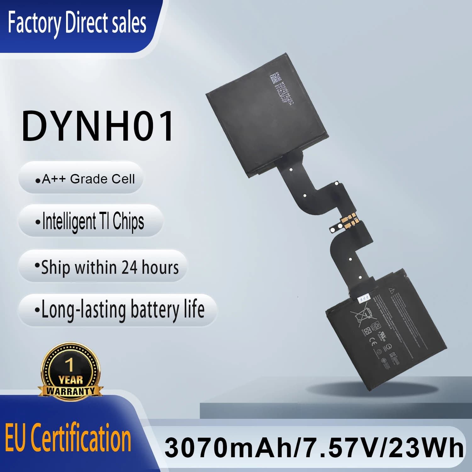 Nuovo DYNH01 7.57V 23Wh 3070mAh Batteria del computer portatile di ricambio per Microsoft Surface Book 2 15 pollici 15 "1813 1793 Serie 2ICP4/75/77