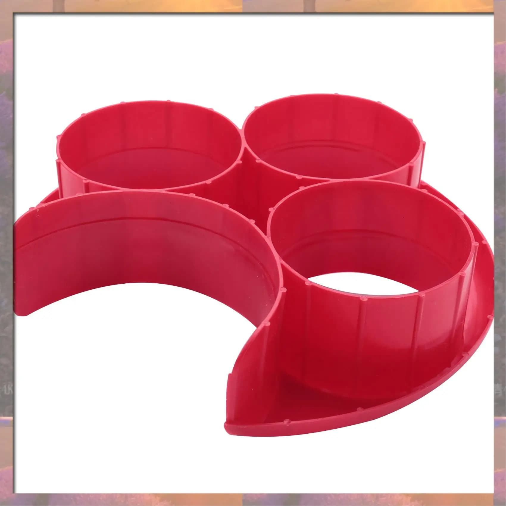 A27U New 2X Plate to measure meals for food control Dietary portion Weight loss Healthy Subtle New, Red