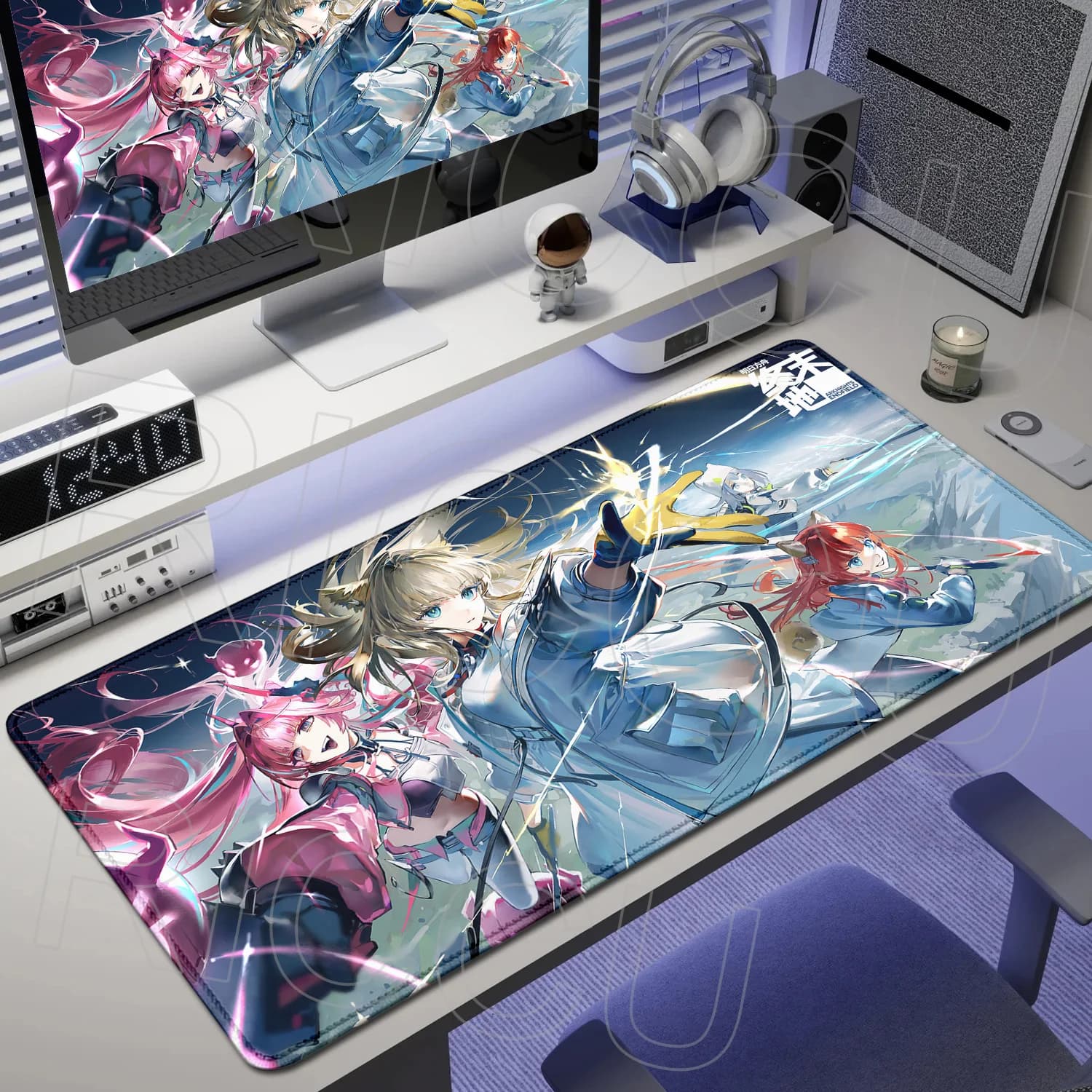 Tappetino per mouse XXL HD Printing Arknights Endfield Perlica, tappetino per mouse da gioco in gomma naturale antiscivolo, tappetino per mouse grande da gioco, tappetino da scrivania per ufficio