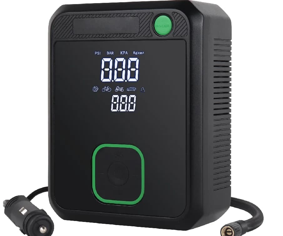 DC12V Air Compressor Tire Inflator With LED Light For Car