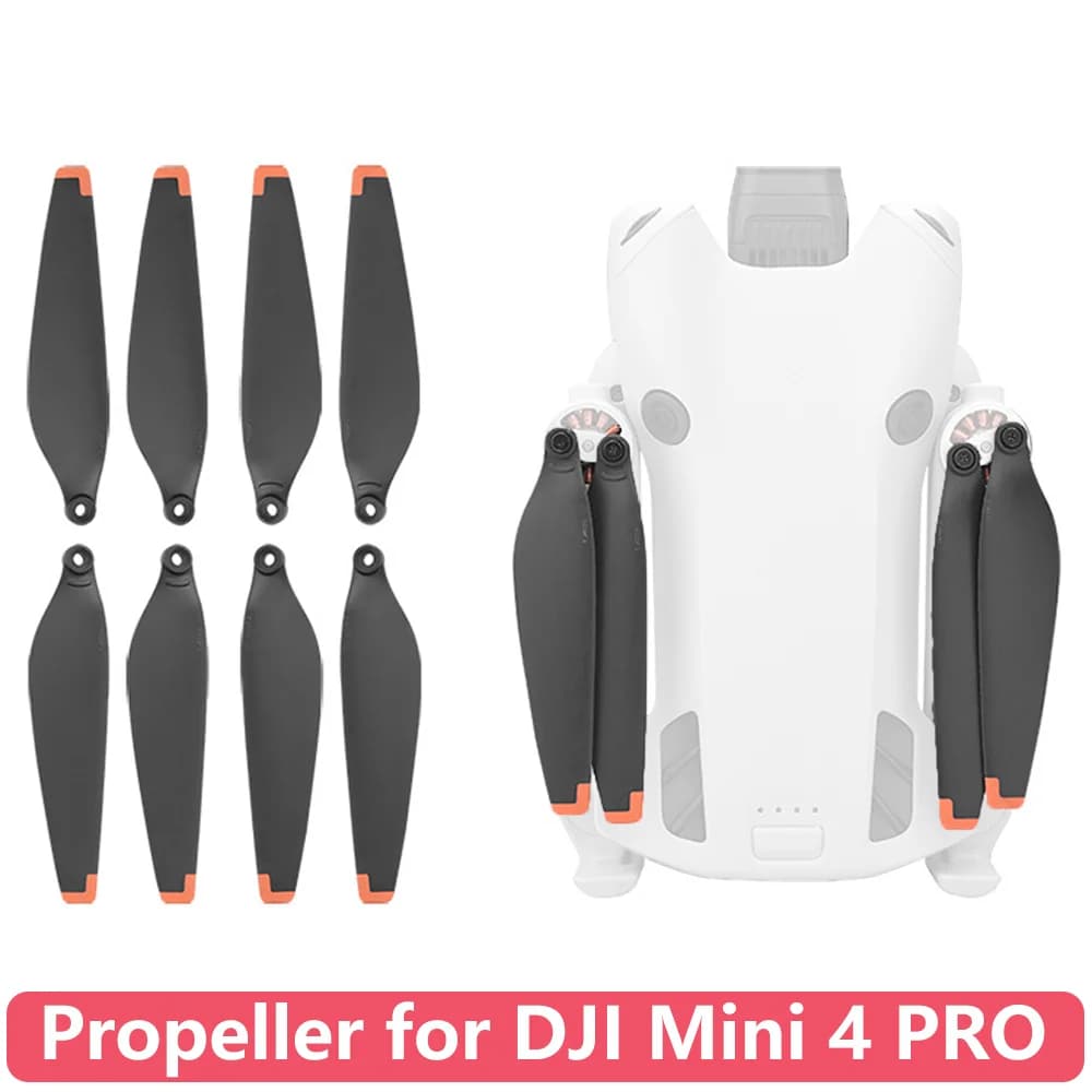 Elica per DJI Mini 4 Pro Lame di ricambio a basso rumore e a sgancio rapido Puntelli Ali per accessori drone DJI Mini 4 Pro