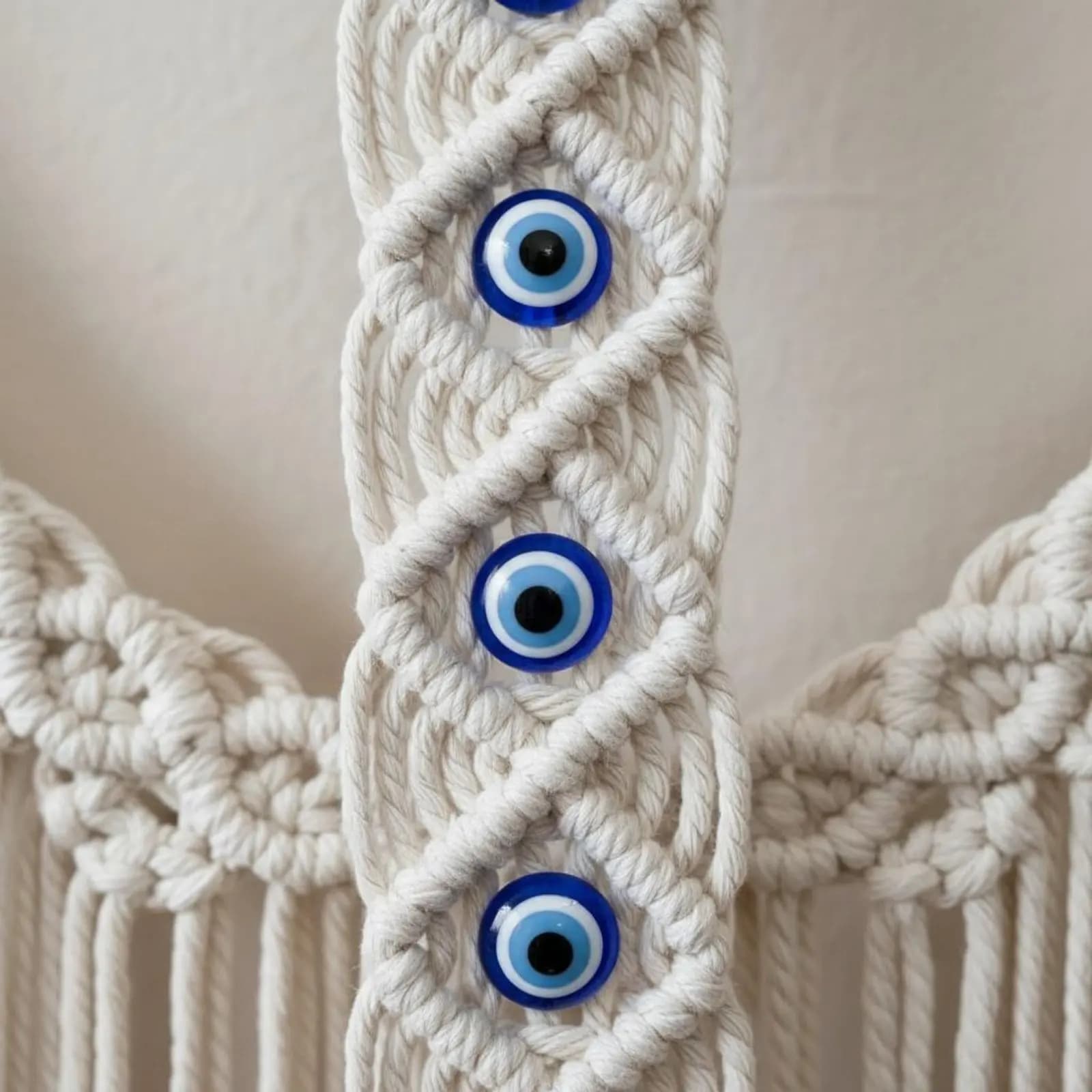 Evil Eye Wall Hanging Tassels Handwoven Tassel Wall Hanging Evil Eye Tapestry Easy to Hang Long-Lasting for Bedroom
