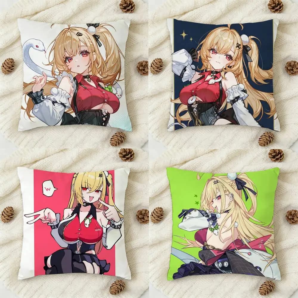 Z-Zenless Zone Zero Cicia Double-sided Printed Square Decorative Cushion Cover for Sofa Living Room Home Decor