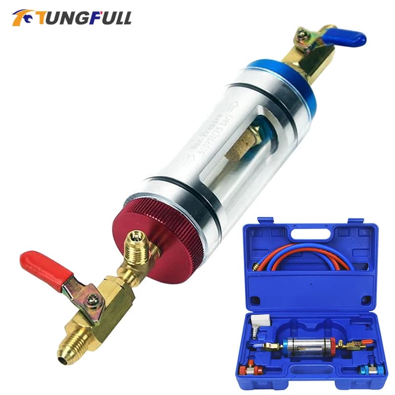 Filtro purificatore di rilevamento della purezza dell'olio refrigerante dello strumento dell'analizzatore di filtrazione dell'olio di refrigerazione dell'aria condizionata automobilistica