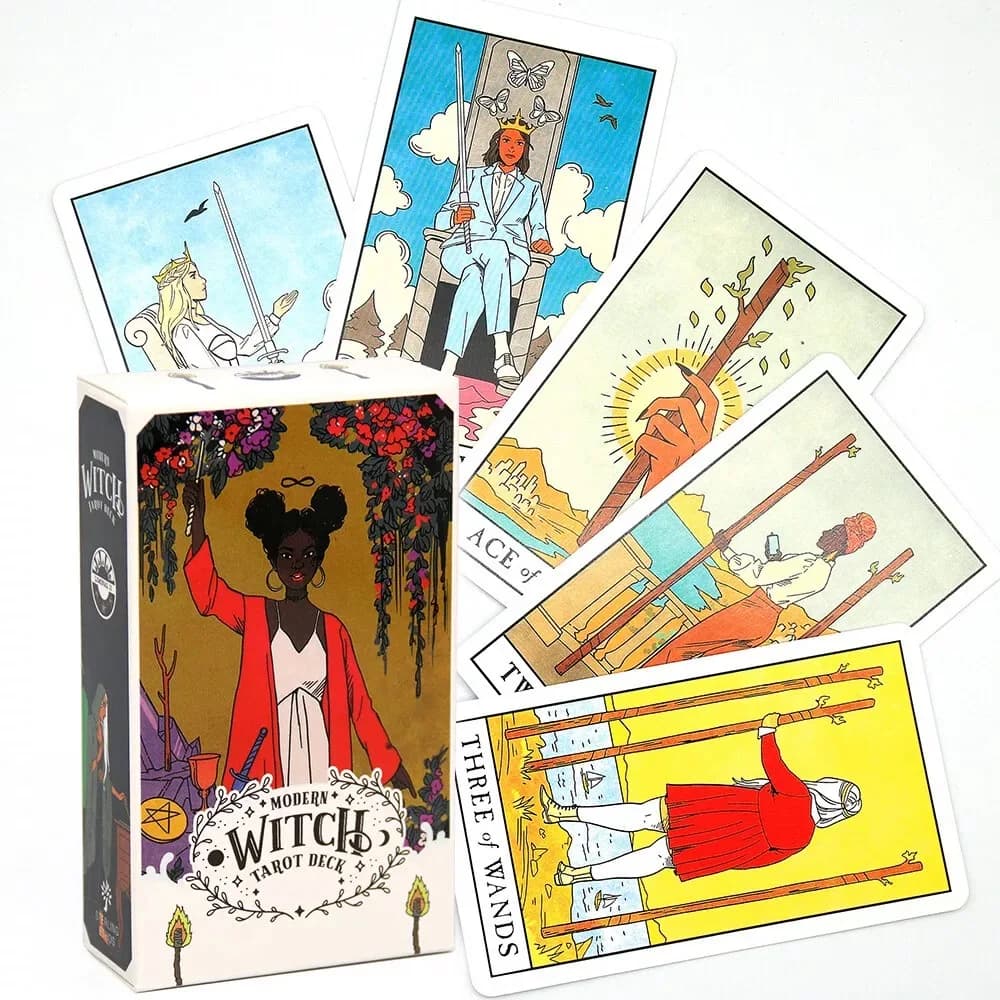 78 Carte/Deck Moderna Strega Tarocchi Misterioso Divinazione Destino Per Le Donne Ragazze Oracle Giochi Da Tavolo Portatile Famiglia Gioco di Festa Regali