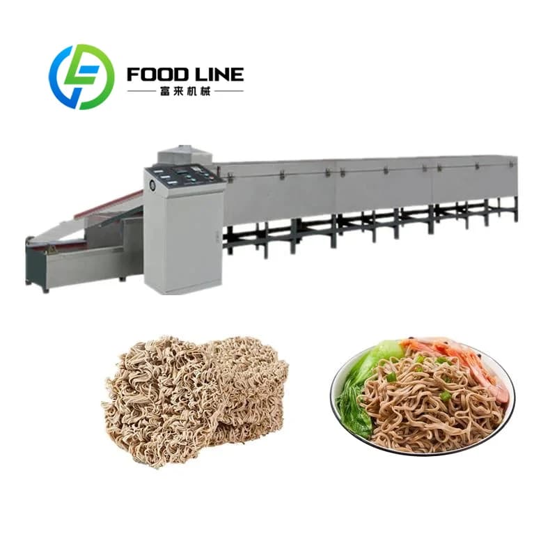 Ramen multifunzionale personalizzato che produce pasta automatica e tagliatelle per friggere la linea di produzione di tagliatelle istantanee