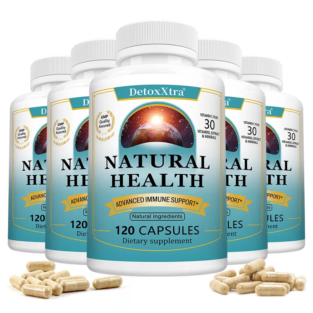 Integratore per il Supporto Immunitario - con Sambuco, Echinacea, Vitamina C e Zinco - Promuove la Salute Generale degli Adulti, 120 Capsule