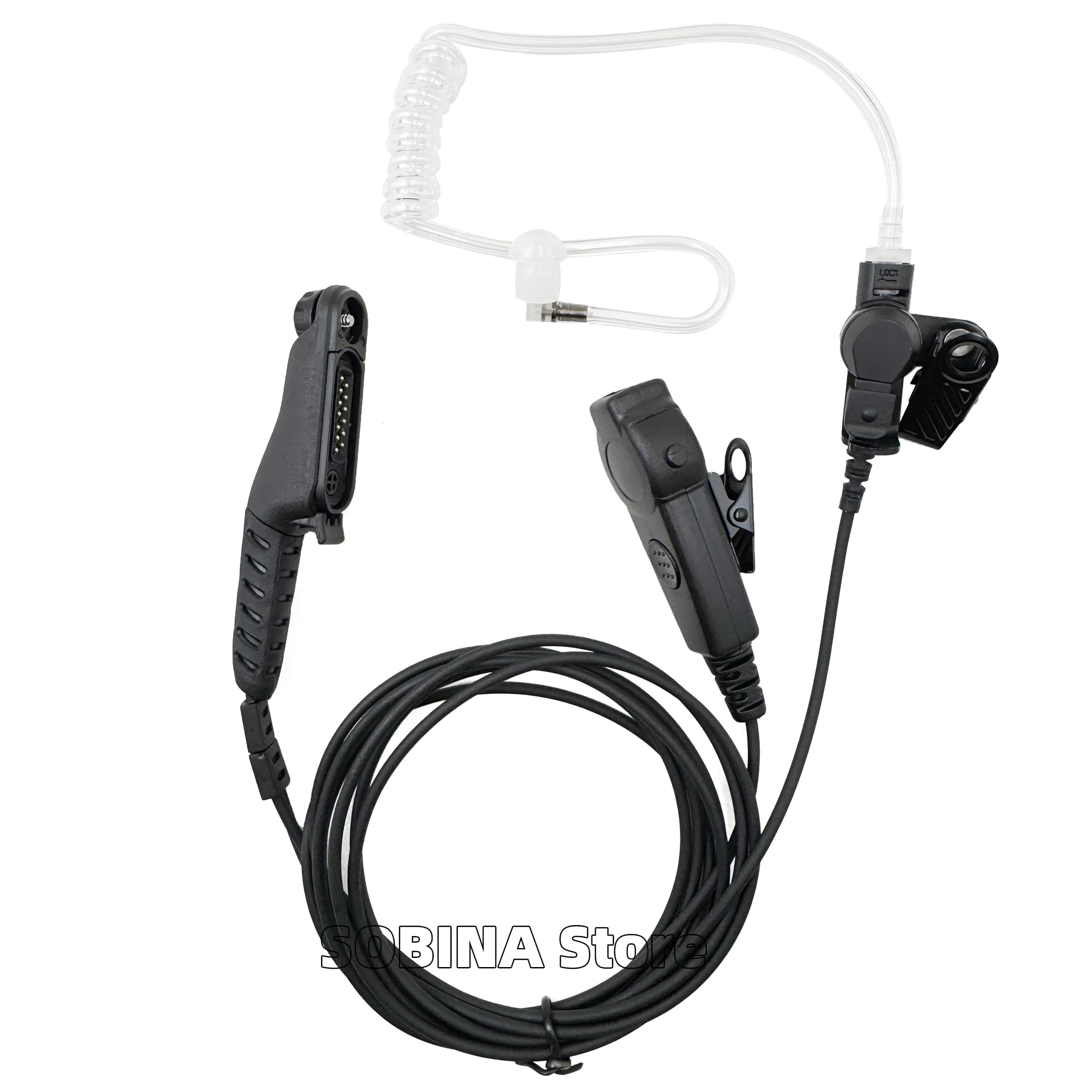 Auricolare con Microfono a Tubo Acustico per Radio Motorola R7 R7A ION APX-N30 APX-N50 APX-N70, Cuffie per Walkie Talkie