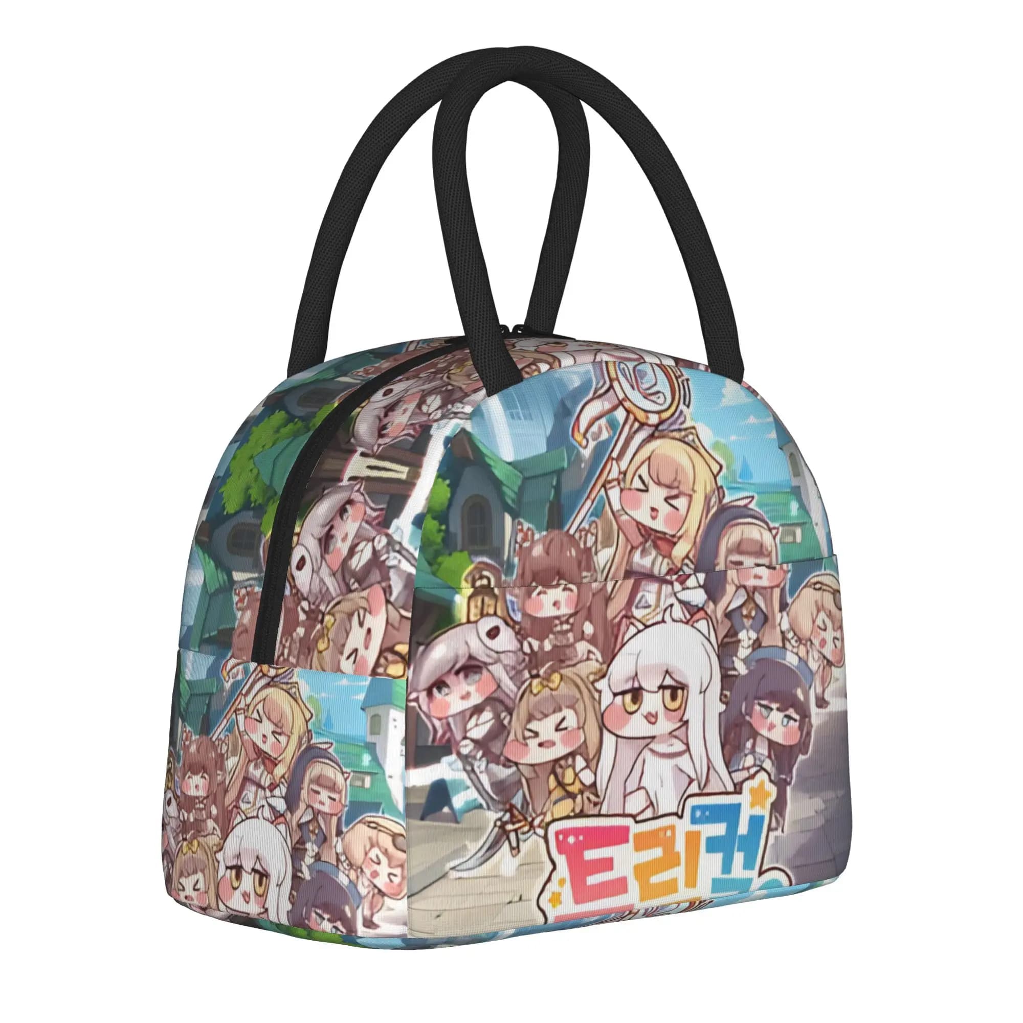 Trickcal C-Chibi Go Games Merch Borsa termica per il pranzo, borsa termica riutilizzabile per il picnic, borsa termica per la conservazione degli alimenti