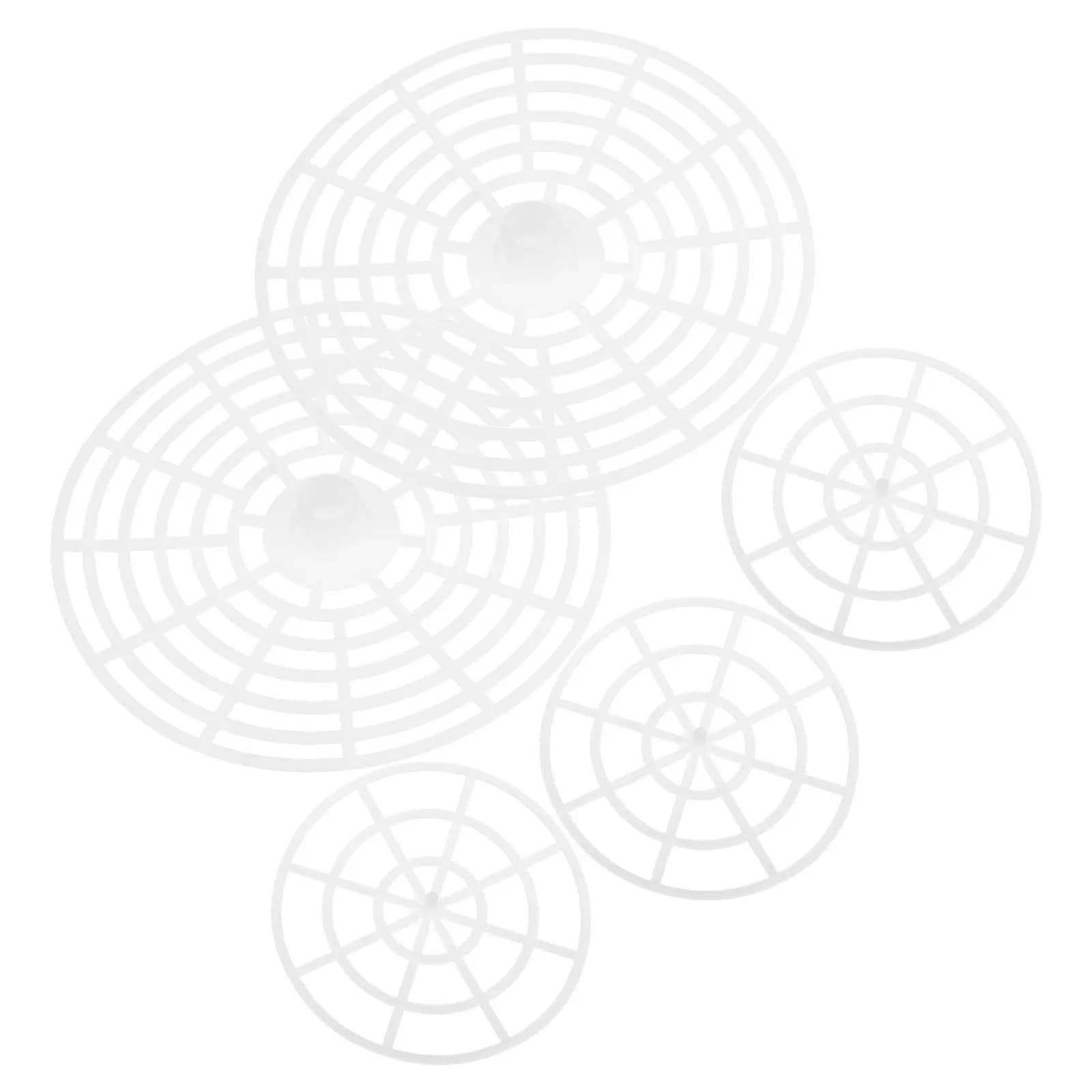 Set of 5 Pressure Plates for Tanks, Food Plastic, for Vegetable Fermentation