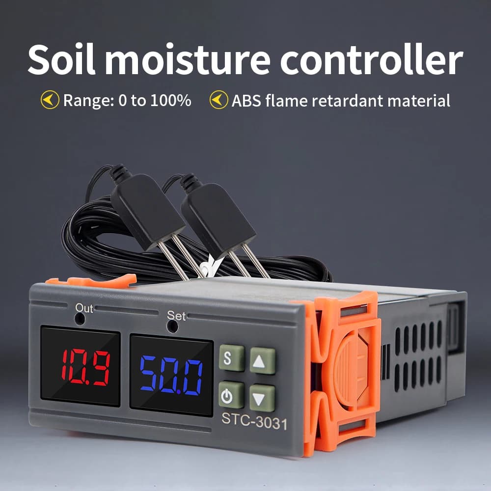 STC-3029 / 3030 / 3031 humidity regulator soil moisture sensor module 220V soil moisture tester to plant pot garden