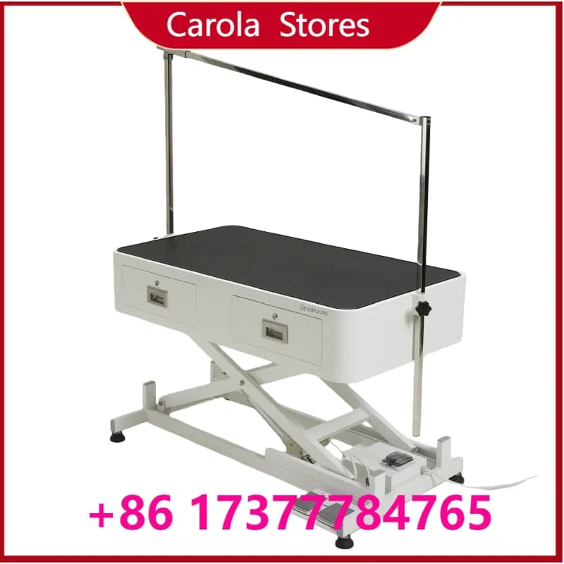 USMILEPET Factory Lifting Pet Grooming with Drawers, Plastic Grooming Equipment for Pet Salon