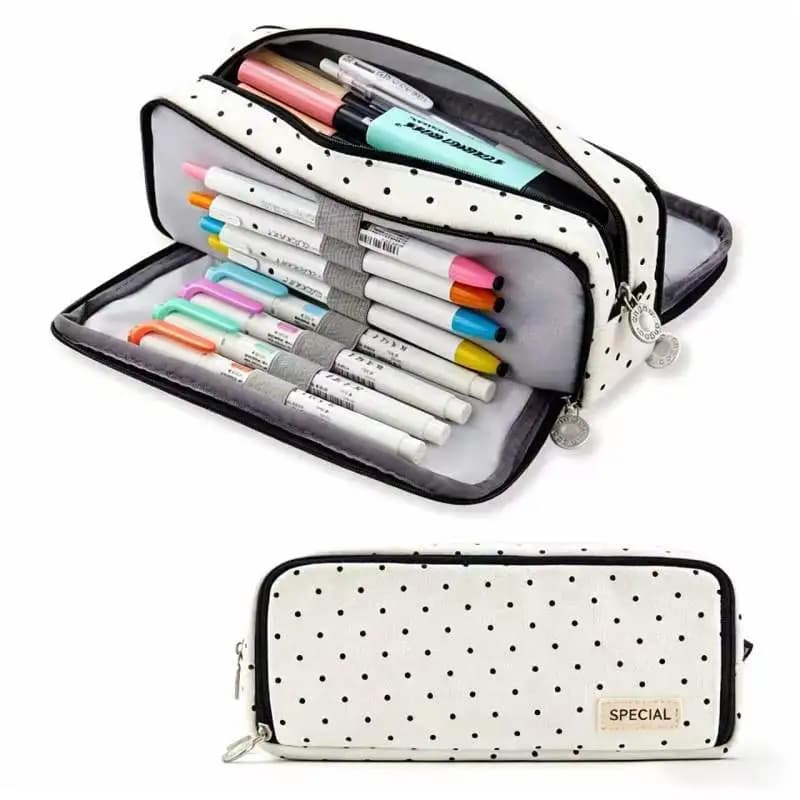 Large-Capacity Pencil Case, Stationery, School Supplies, Pencil Case, Storage Pouch, Desk Organizer, Students, Kids, Pencil Case