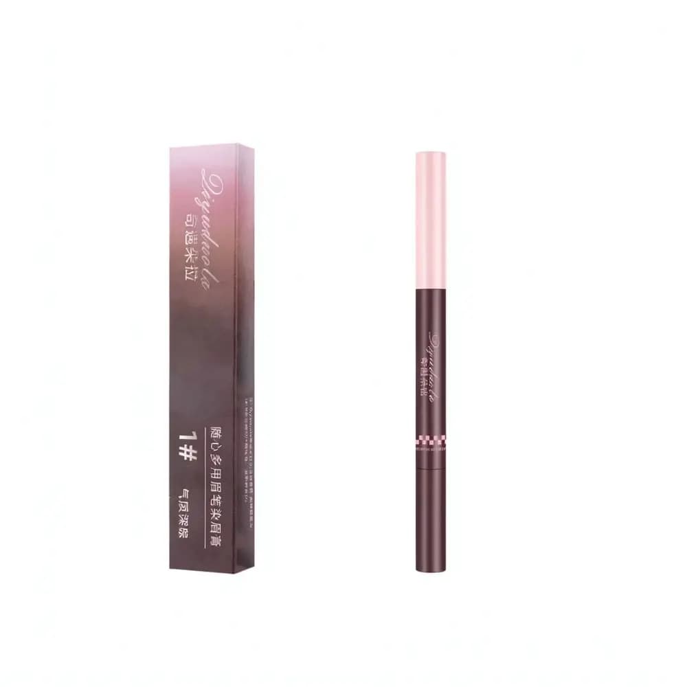 For Qiyuduola Double Ended Eyebrow Pencil Tint Gel Set Natural Fluffy Wild Brow Definition Waterproof Makeup Tool