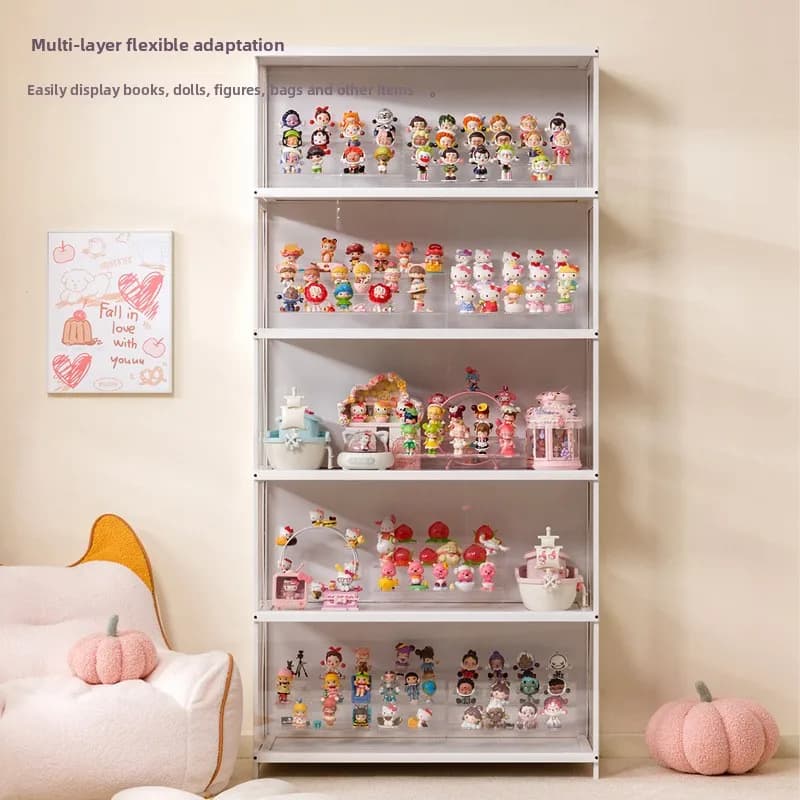 New model LEGO Display Cabinet Household Figure Display Stand Dust-proof Transparent Cabinet Toy Model Blind Box Display Cabinet