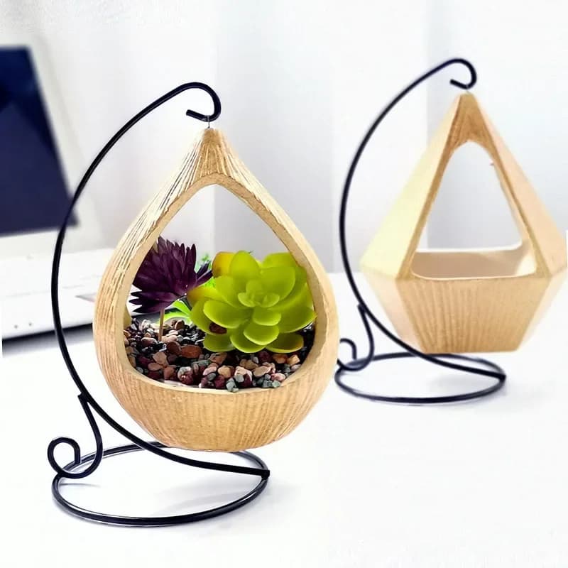 Ceramic Vase Arrangement Plant Potted Hanging Basket Room Flowers Bonsai Ornaments