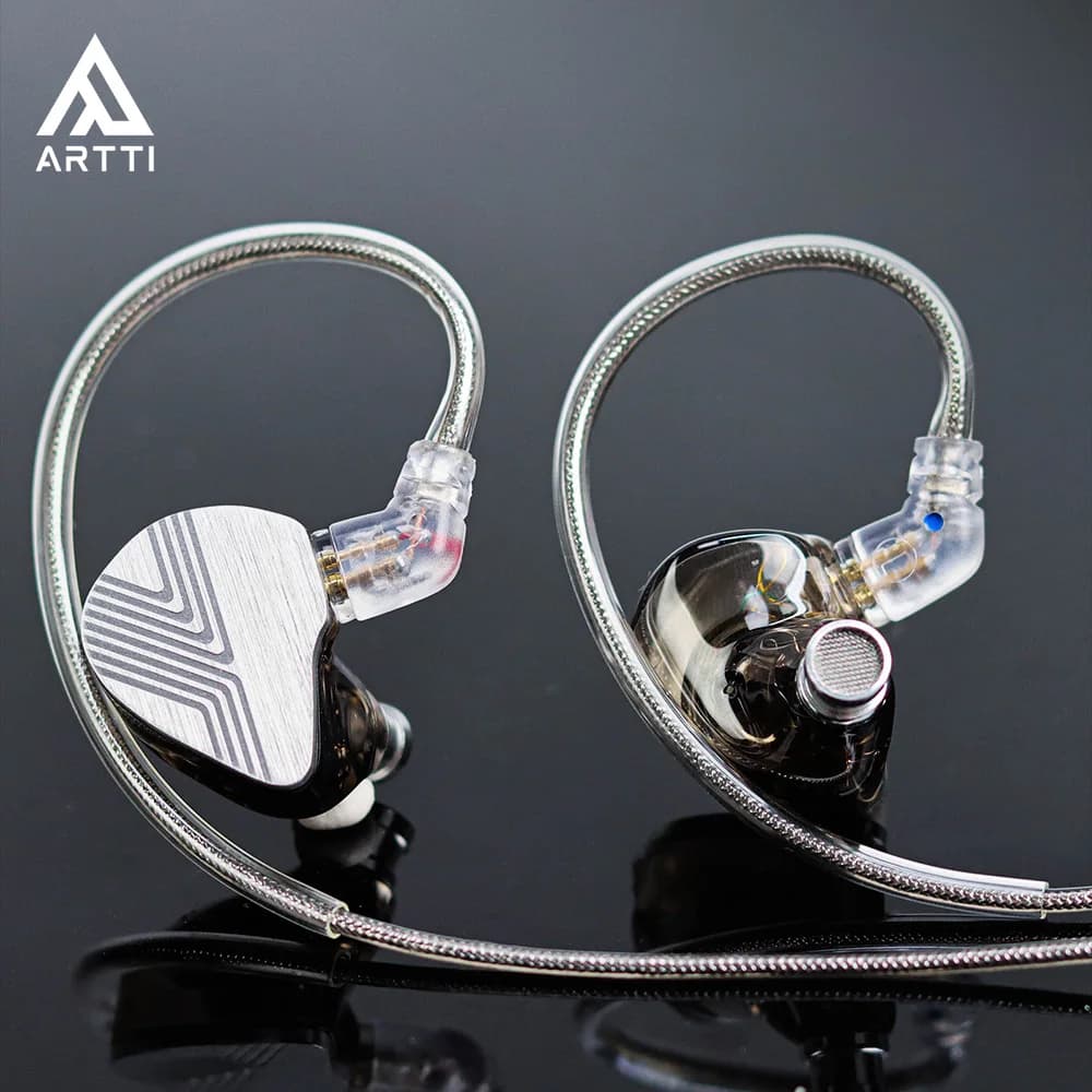 ARTTI R3 Auricolari In-Ear con Driver Dinamico Placcato in Berillio da 10mm, Monitor HIFI, Cavo Staccabile con Connettore 0.78 2pin/Type-C